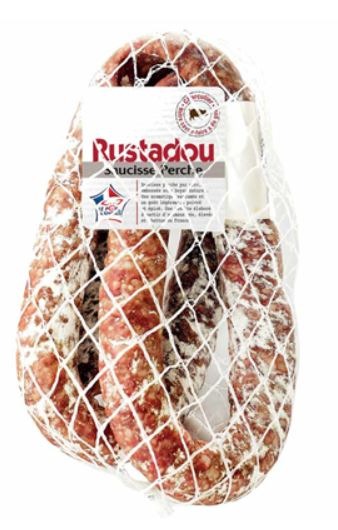 1/2 saucisse perche pur porc rustadou : photo du produit rappelé le 06/11/2024