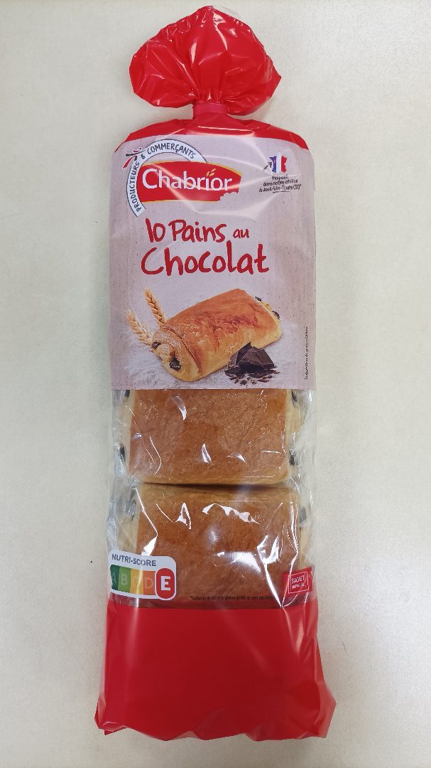 10 pains au chocolat Chabrior : photo du produit rappelé le 21/10/2022