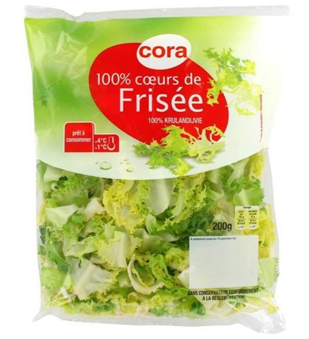 100% coeur de frisée Cora : photo du produit rappelé le 22/10/2021