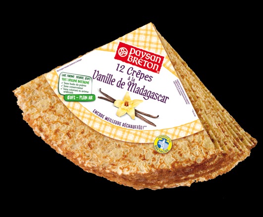 12 crêpes à la vanille de madagascar - diffusion France Paysan Breton : photo du produit rappelé le 03/09/2021