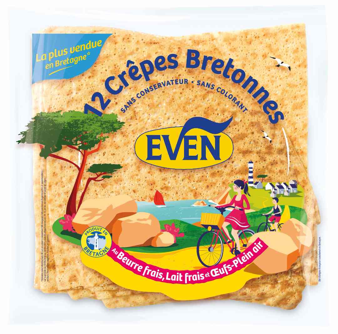 12 crepes bretonnes even - diffusion France métropolitaine : photo du produit rappelé le 03/09/2021