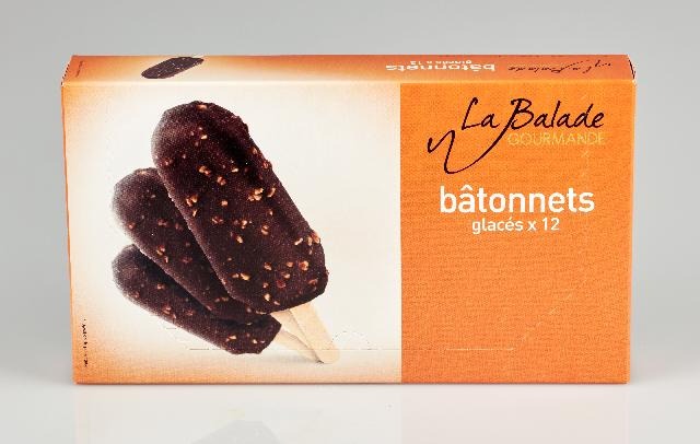 12 ou 16 bâtonnets La Balade Gourmande : photo du produit rappelé le 28/02/2022
