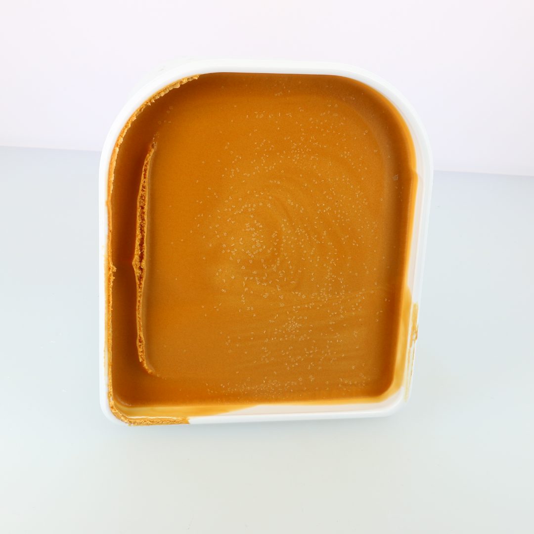 2.5l caramel beurre sale La Charlotte : photo du produit rappelé le 25/01/2022
