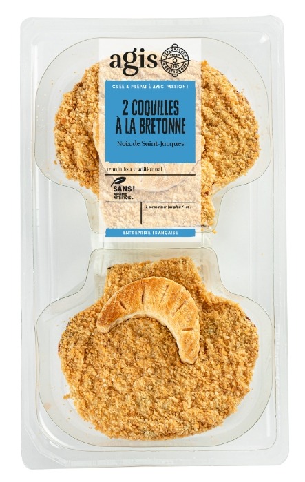 2 coquilles à la bretonne Agis : photo du produit rappelé le 19/12/2023