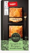 2 feuilletés aux escargots de bourgogne Thiriet : photo du produit rappelé le 29/03/2024