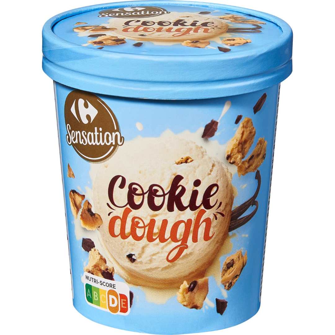 2 pots de glace Carrefour sensation 500ml : photo du produit rappelé le 03/12/2021