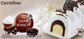 2 références de bûches glacées 1l Carrefour : photo du produit rappelé le 12/01/2022