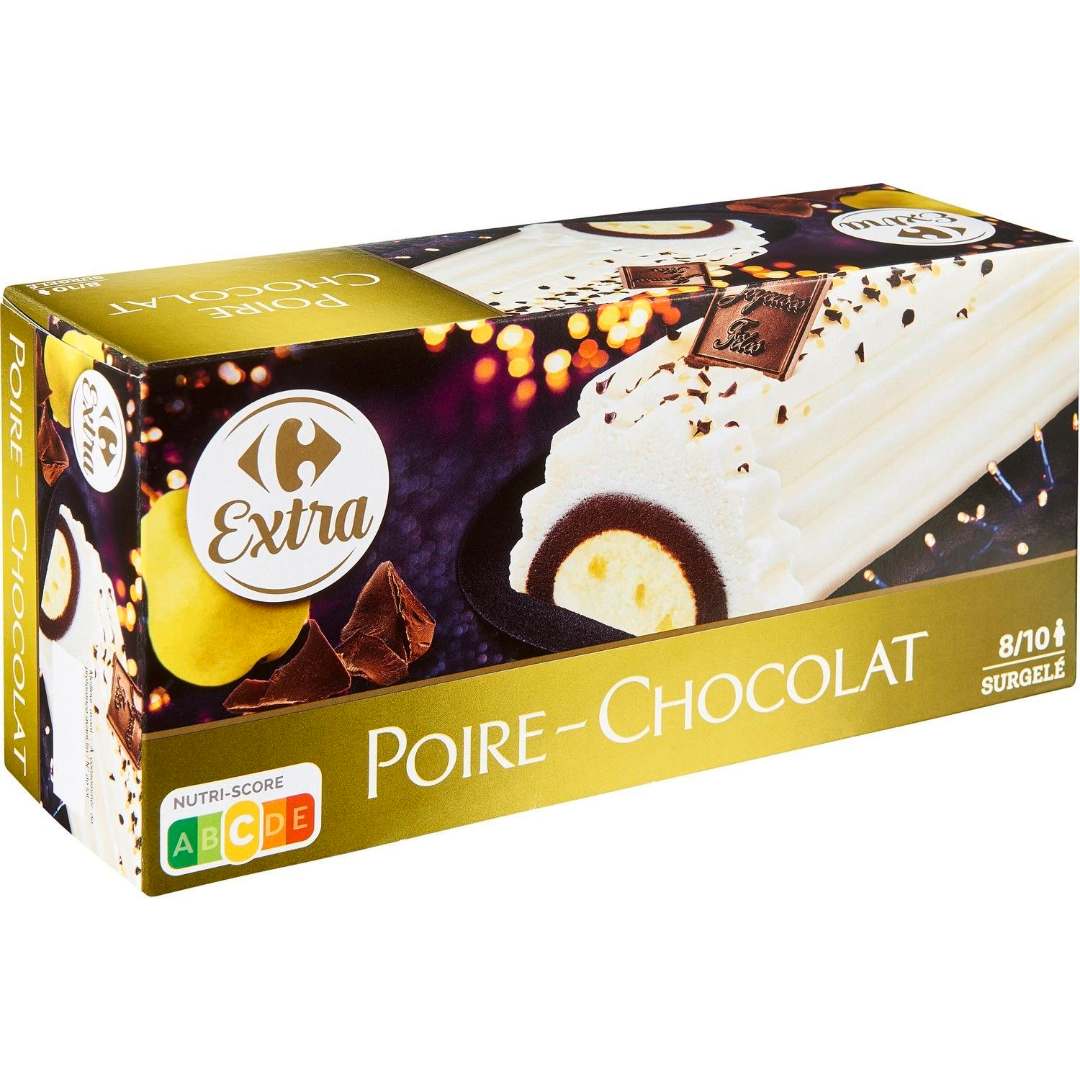 2 références de bûches glacées 1l Carrefour et Carrefour Extra : photo 2 sur 4 du produit rappelé le 12/01/2022