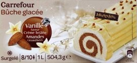 2 références de bûches glacées 1l Carrefour et Carrefour Extra : photo 3 sur 4 du produit rappelé le 12/01/2022