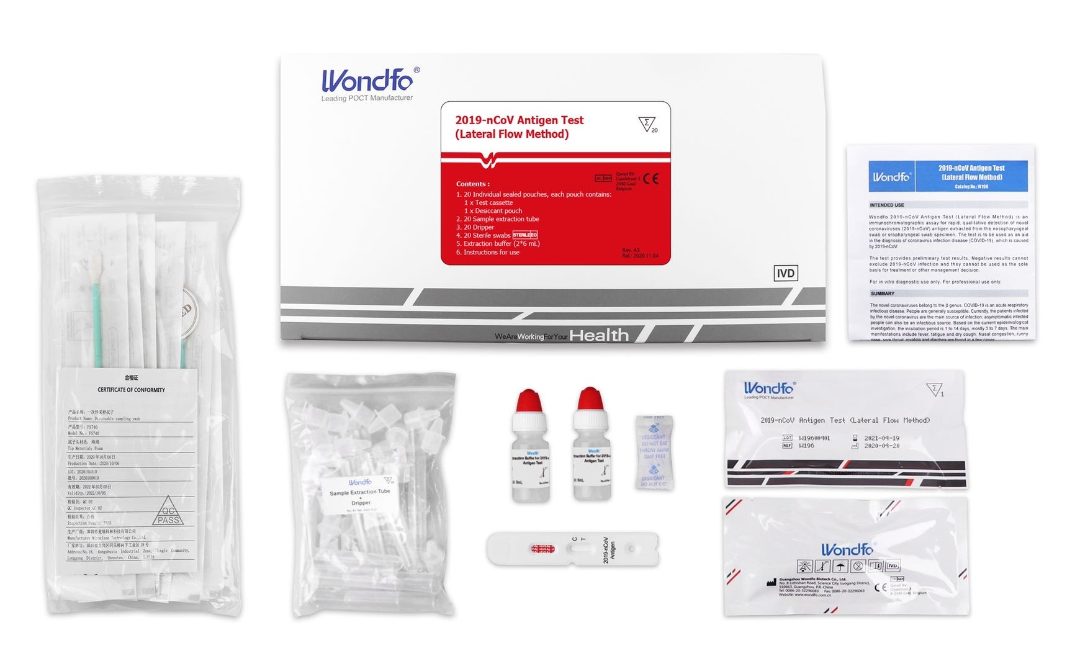 2019-ncov antigen test Wondfo : photo 2 sur 3 du produit rappelé le 18/02/2022