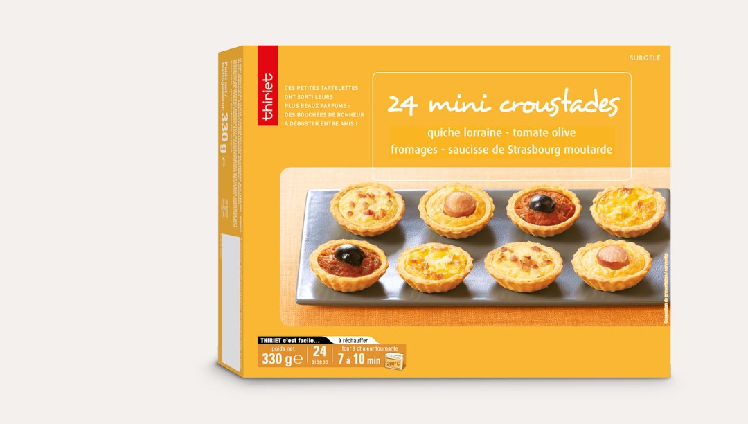 24 mini croustades Thiriet : photo du produit rappelé le 18/06/2021