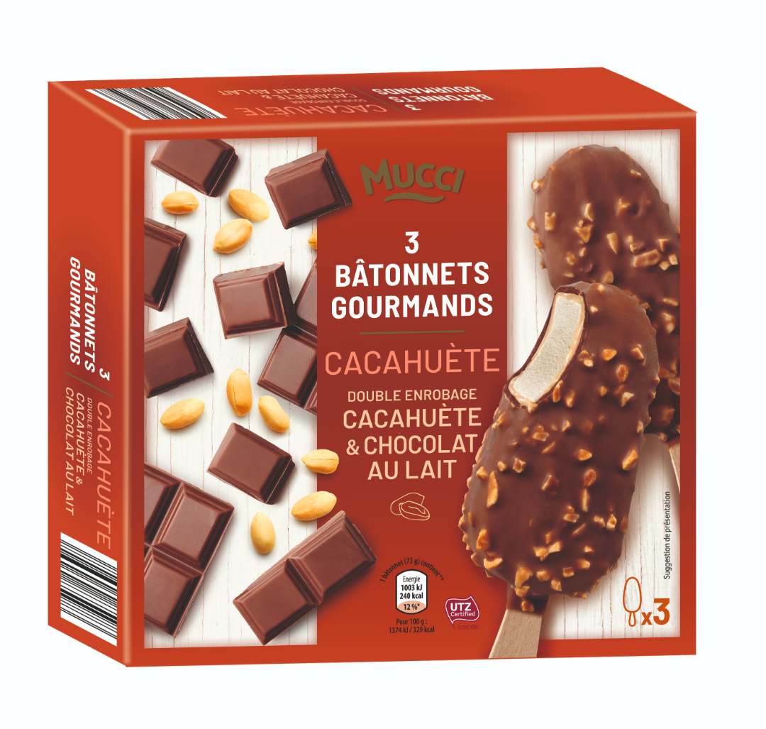 3 bâtonnets gourmands 219g - recettes citron, fraise et cacahuete Mucci : photo 3 sur 3 du produit rappelé le 07/12/2021