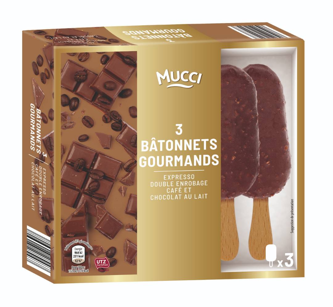 3 bâtonnets gourmands 219g - recettes coco, caramel, pistache Mucci : photo 4 sur 4 du produit rappelé le 07/12/2021