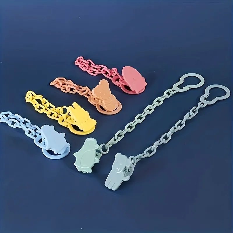 3 pièces/6 pièces chaînes de tétine mignonnes, porte-sucette à motif : photo du produit rappelé le 09/12/2024