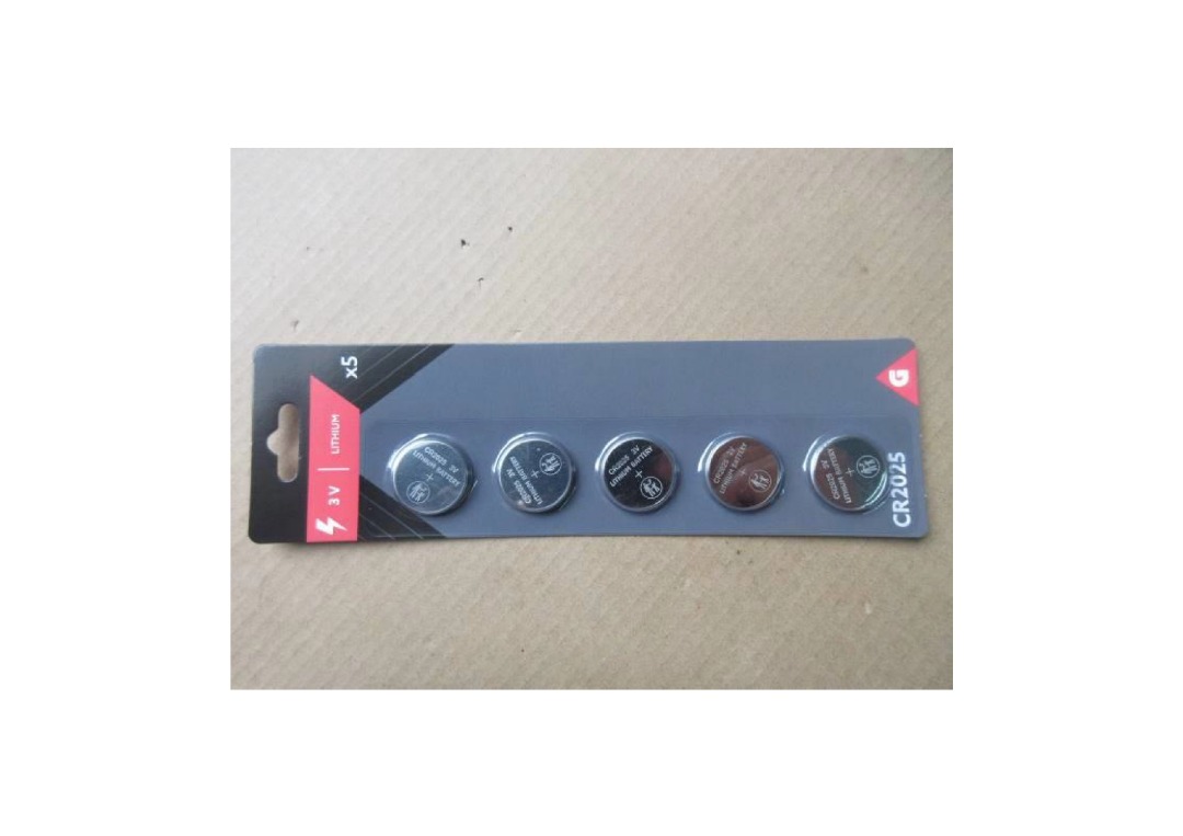 326283 pile bouton cr2025 x5 lithium Marque G : photo du produit rappelé le 05/07/2023