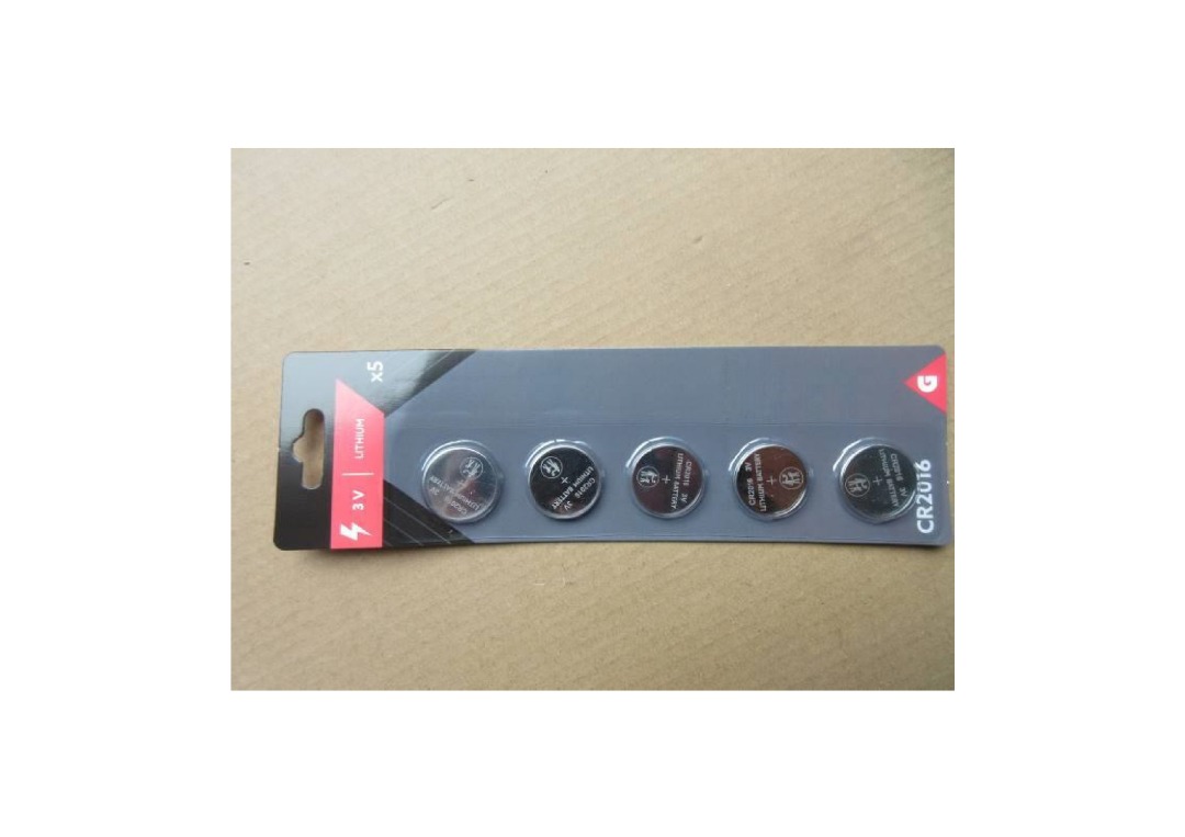 326284 pile bouton cr2016 x5 lithium Marque G : photo du produit rappelé le 05/07/2023