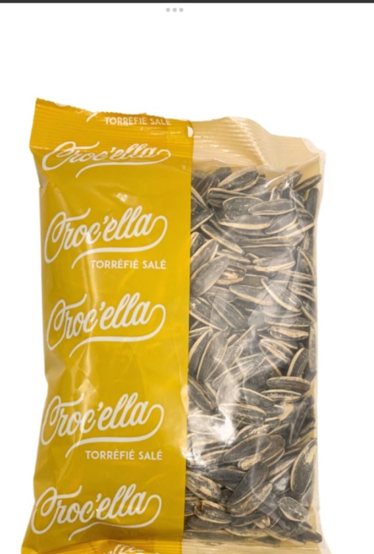 3701133008280 graine de tournesol grillées salées 200gr Crocella : photo du produit rappelé le 21/10/2025