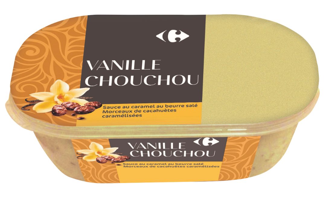4 bacs de glace 900ml Carrefour : photo 2 sur 4 du produit rappelé le 02/12/2021