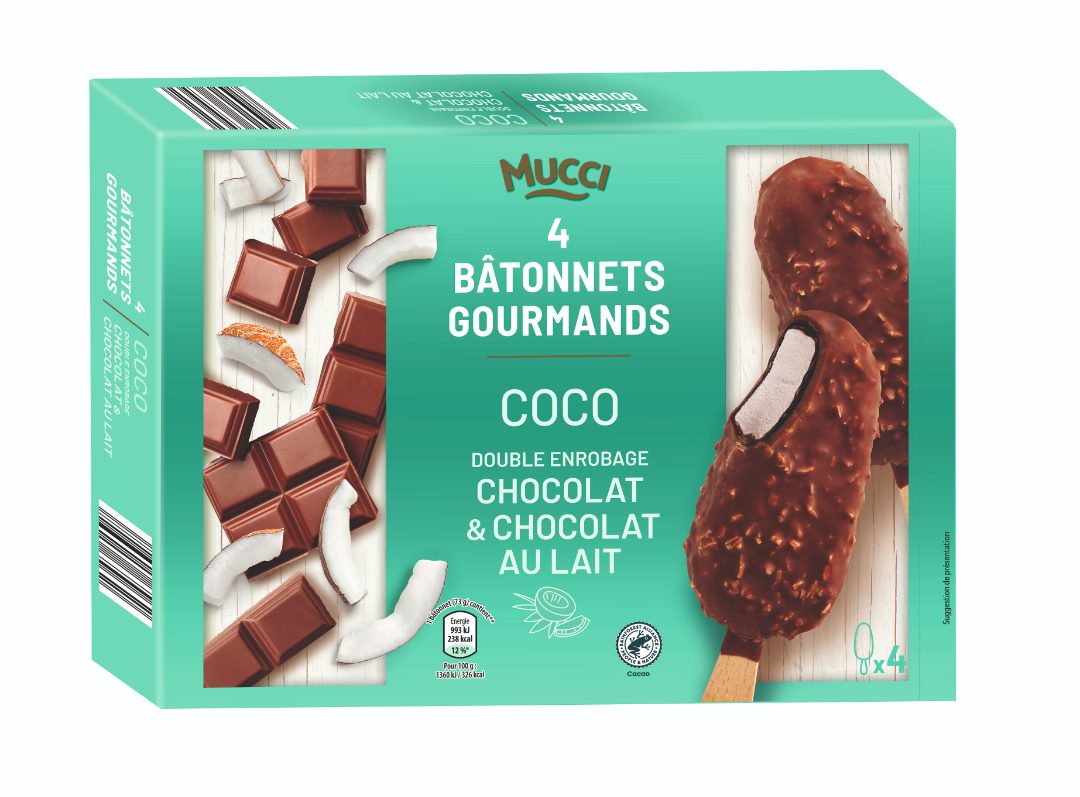 4 bâtonnets gourmands 292g Mucci : photo du produit rappelé le 16/06/2021