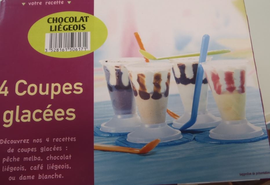 4 coupes glacees chocolat liegeois : photo du produit rappelé le 13/07/2021