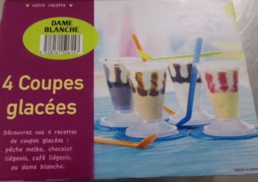 4 coupes glacees dame blanche : photo du produit rappelé le 06/08/2021
