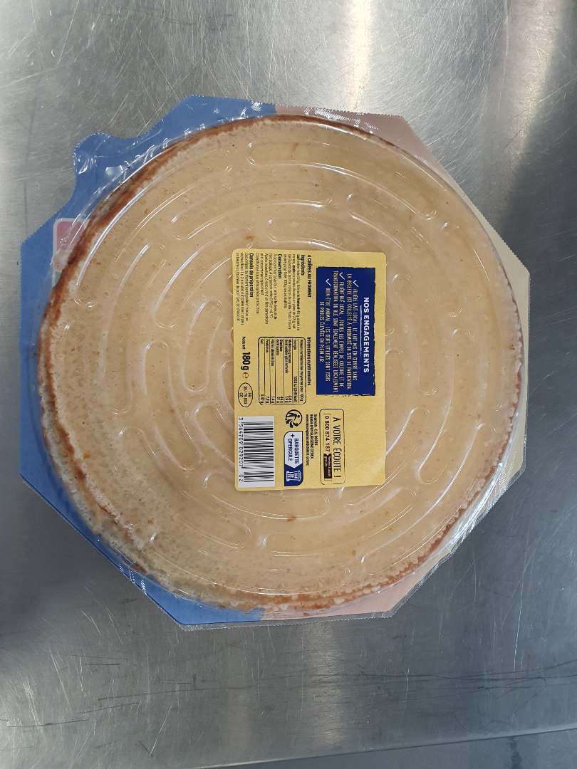 4 crepes de Bretagne 180g Nos Regions Ont du Talent : photo 2 sur 2 du produit rappelé le 15/05/2023