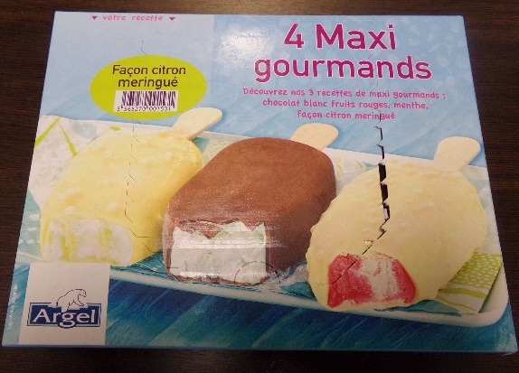 4 maxi gourmands facon citron meringue Argel : photo du produit rappelé le 06/08/2021