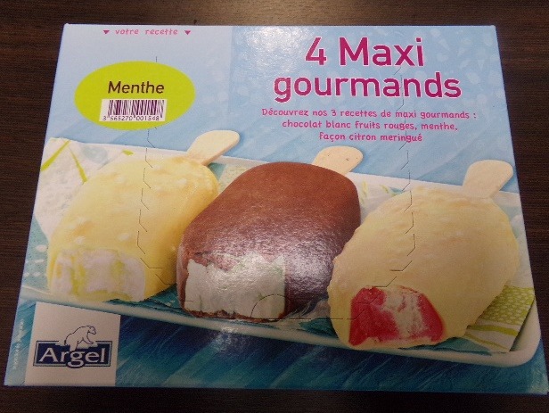 4 maxi gourmands menthe Argel : photo du produit rappelé le 03/08/2021