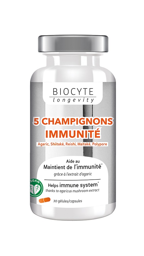 5 champignons Biocyte : photo du produit rappelé le 11/08/2021