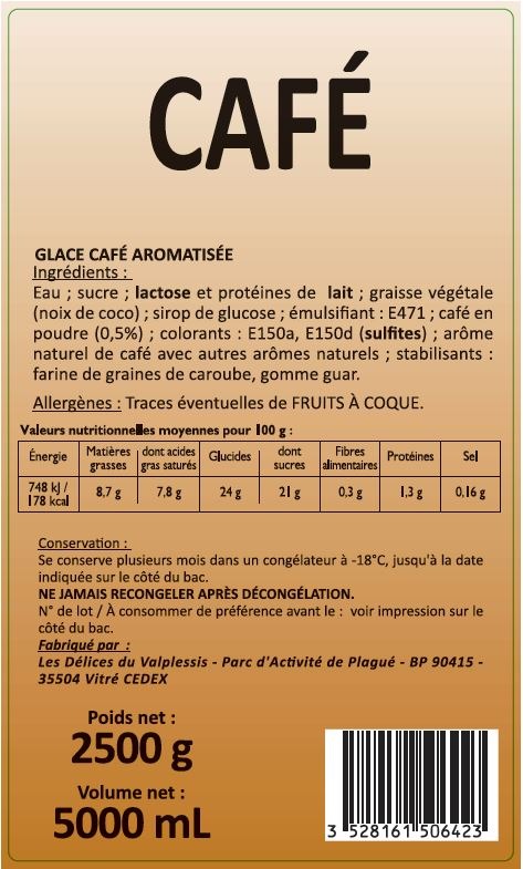 5l cafe : photo du produit rappelé le 29/07/2021