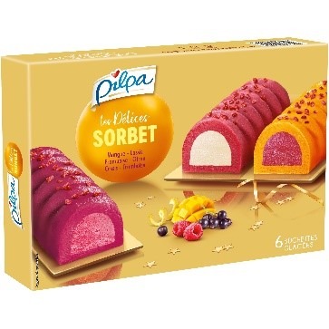 6 buchettes tout caramel 6 buchettes sorbets 6 buchettes tout Pilpa : photo 2 sur 5 du produit rappelé le 14/01/2022