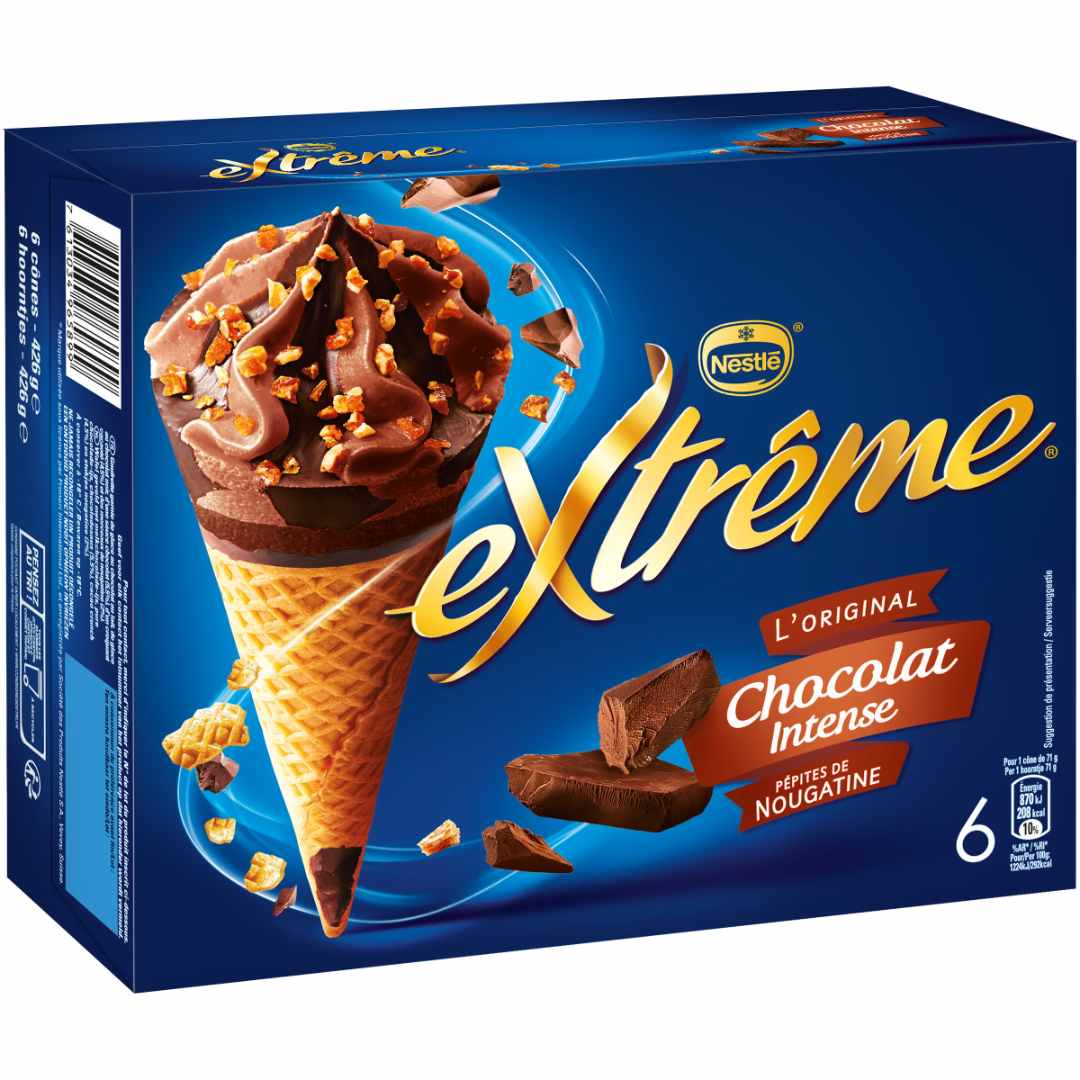 6 cone choco intense 720ml extreme : photo du produit rappelé le 02/07/2021