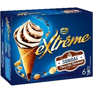 6 cone sundae chocolat extreme : photo du produit rappelé le 09/08/2021