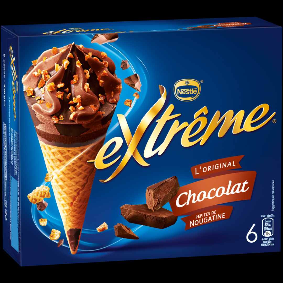6 cones fruits rouges extrême 6 cones mojito extrême 6 cones citron : photo 3 sur 4 du produit rappelé le 08/12/2021