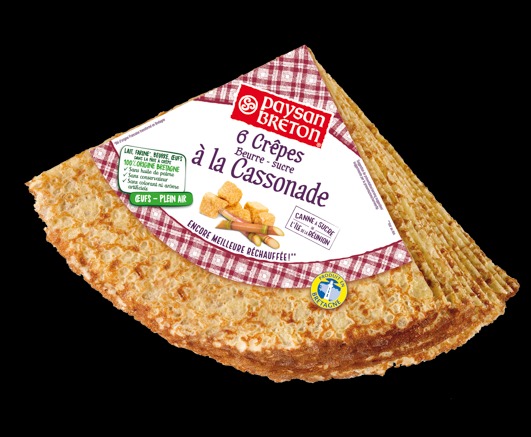 6 crêpes beurre-sucre à la cassonade - diffusion France Paysan Breton : photo du produit rappelé le 03/09/2021