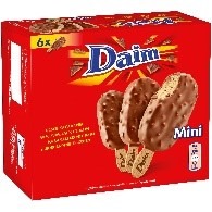 6 mini batonnets de glace daim : photo du produit rappelé le 09/08/2021