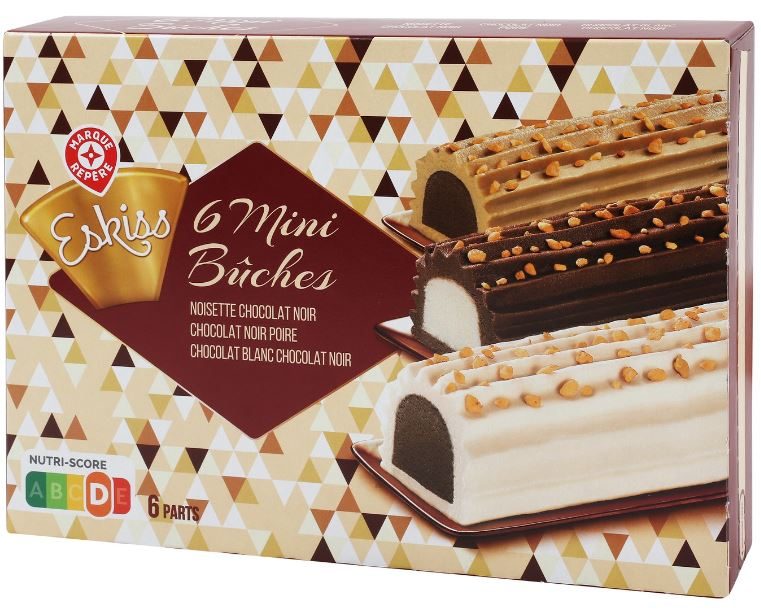 6 mini buches base chocolat 310g Eskiss : photo du produit rappelé le 29/07/2021