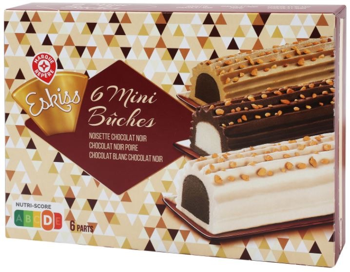 6 mini buches base chocolat 310g Eskiss : photo du produit rappelé le 14/01/2022