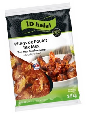 61373 ailes de poulet tex mex Id Halal : photo du produit rappelé le 20/10/2021