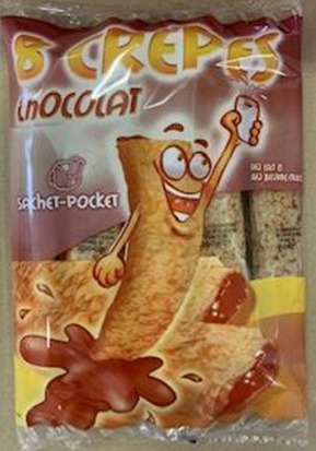 8 crepes chocolat - diffusion France métropolitaine No Name : photo du produit rappelé le 03/09/2021