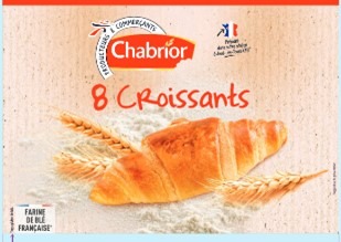 8 croissants chabrior : photo du produit rappelé le 17/07/2023