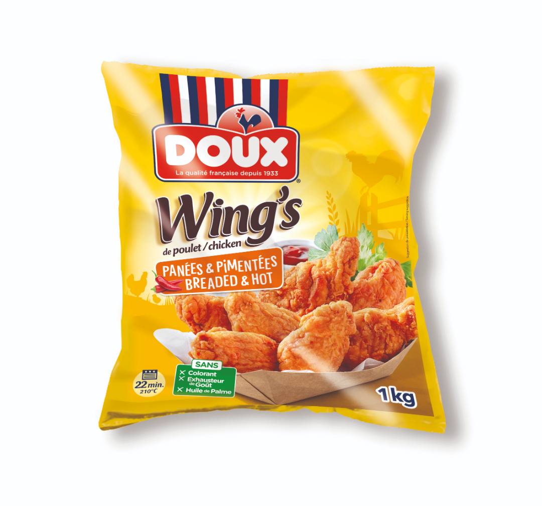 88833 ailes de poulet panées et pimentées Doux : photo du produit rappelé le 20/10/2021