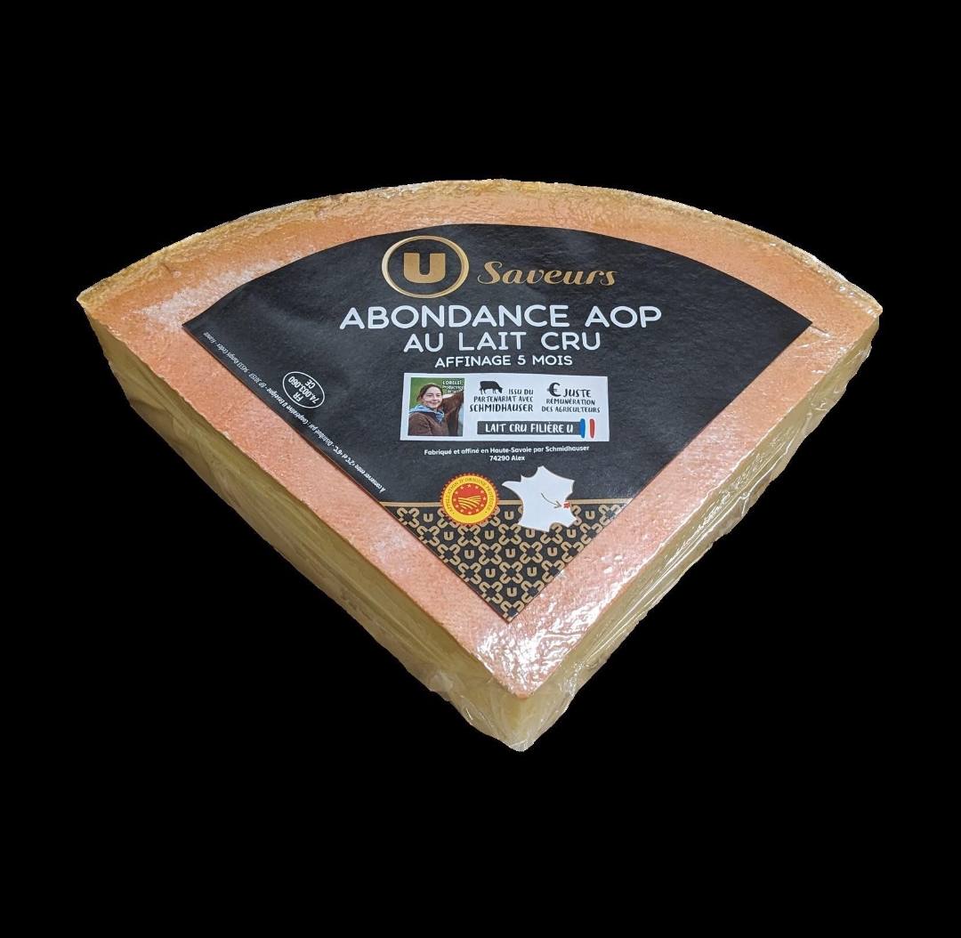 Abondance AOP au lait cru affinage 5 mois minimum u saveurs : photo du produit rappelé le 02/12/2024