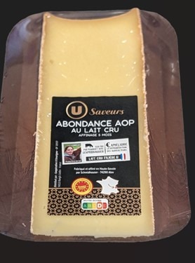 Abondance U Saveur : photo 2 sur 2 du produit rappelé le 14/08/2024