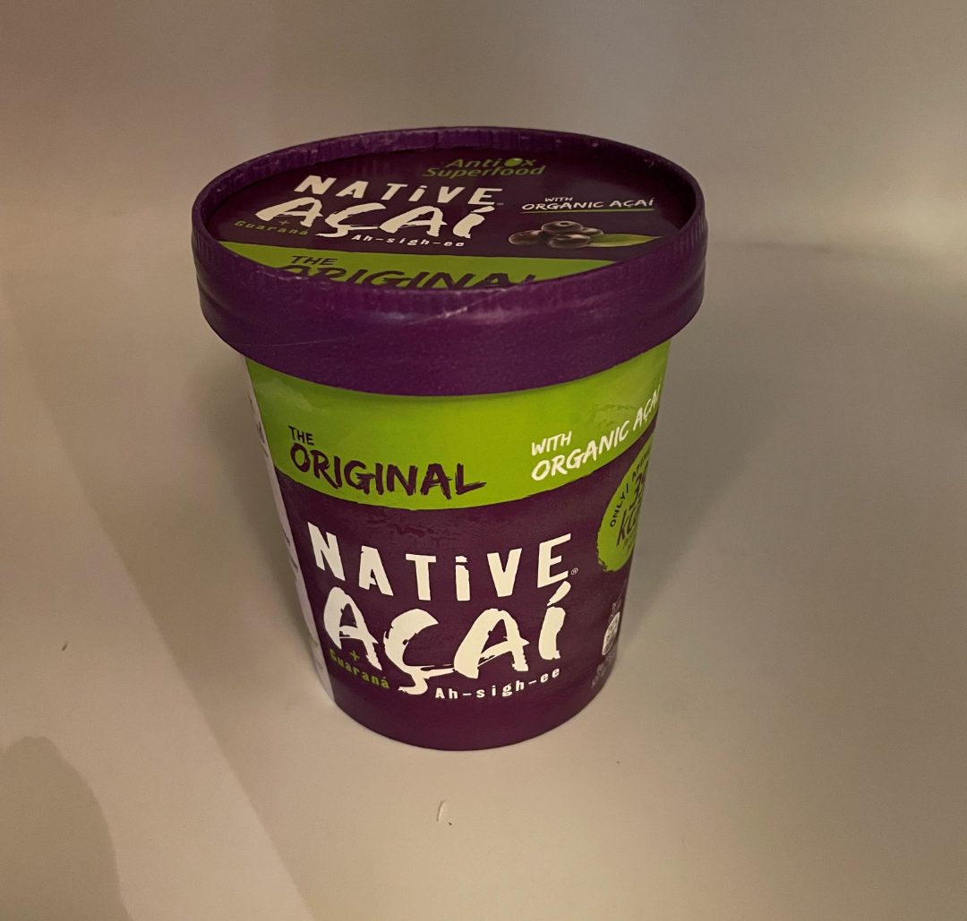 Açai native sorbet original ( 1x480ml) code EAN : 5600308050186 : photo du produit rappelé le 23/08/2021