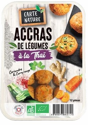 Accras de légumes à la thaï Carte Nature : photo du produit rappelé le 29/05/2026