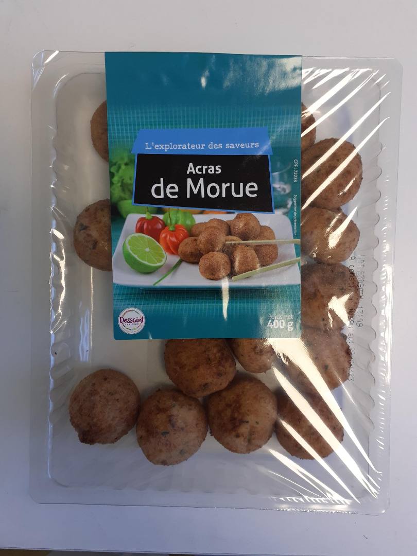 Acras de morue Dessaint Traiteur : photo du produit rappelé le 04/04/2023