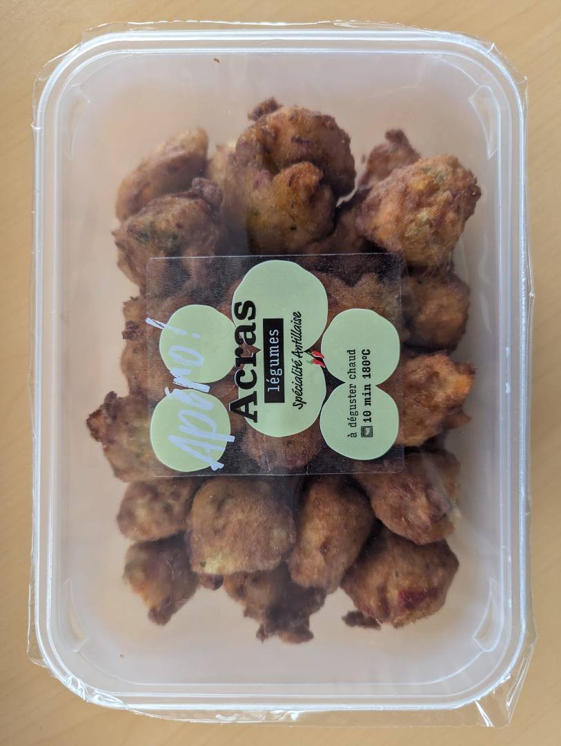 Acras legumes Saveurs Créoles : photo du produit rappelé le 15/11/2024