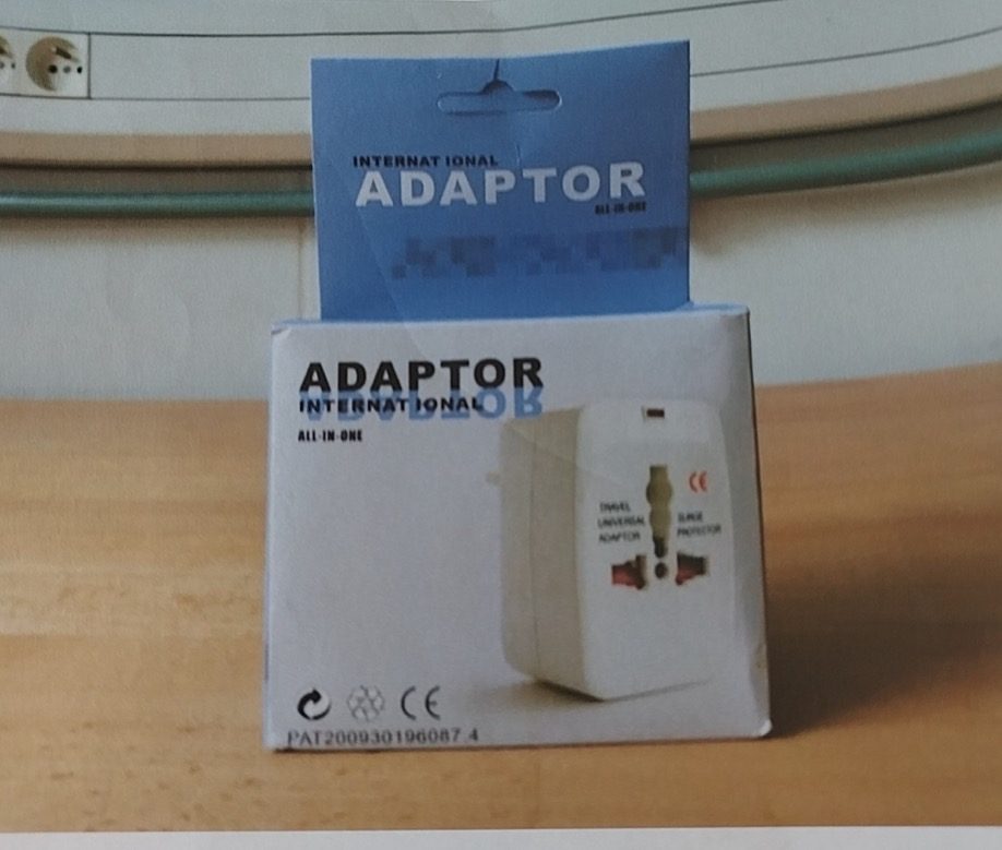 Adaptateur : photo du produit rappelé le 07/08/2024