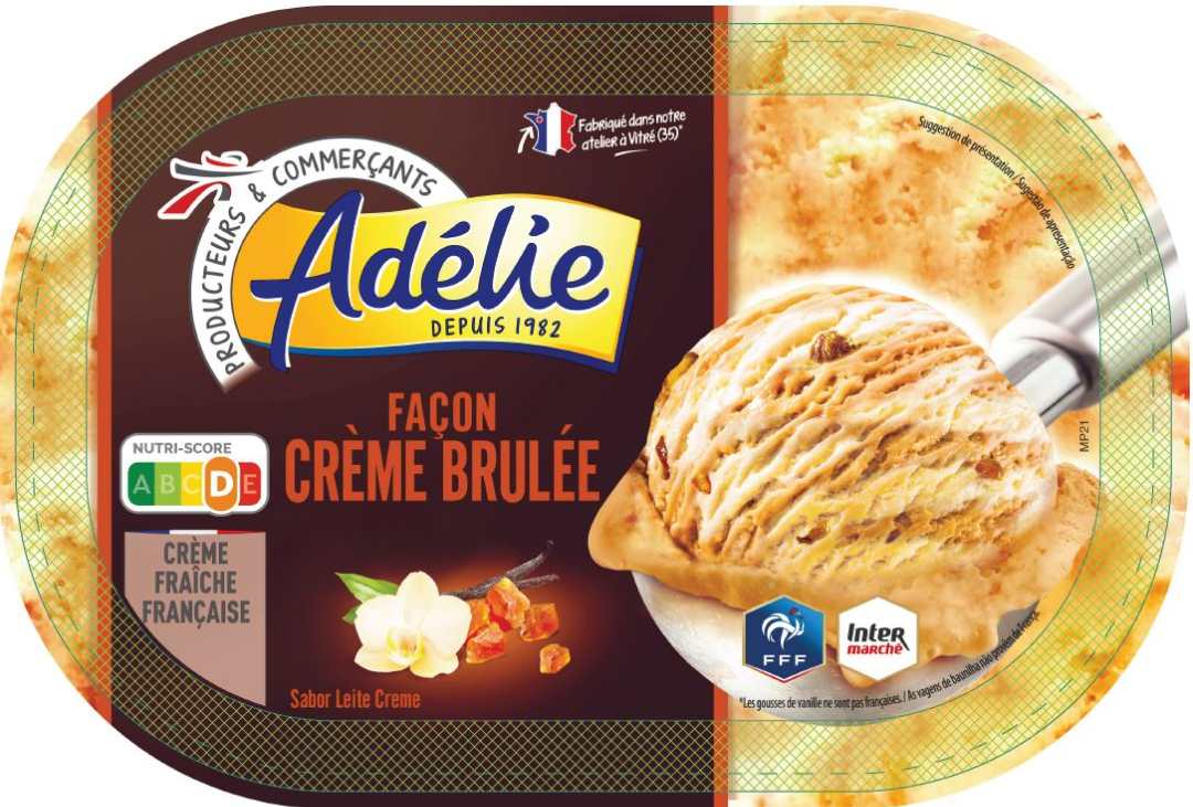 Adelie 0.9l (fff) creme brulee ou adelie 0.9l creme brulee : photo du produit rappelé le 11/06/2021